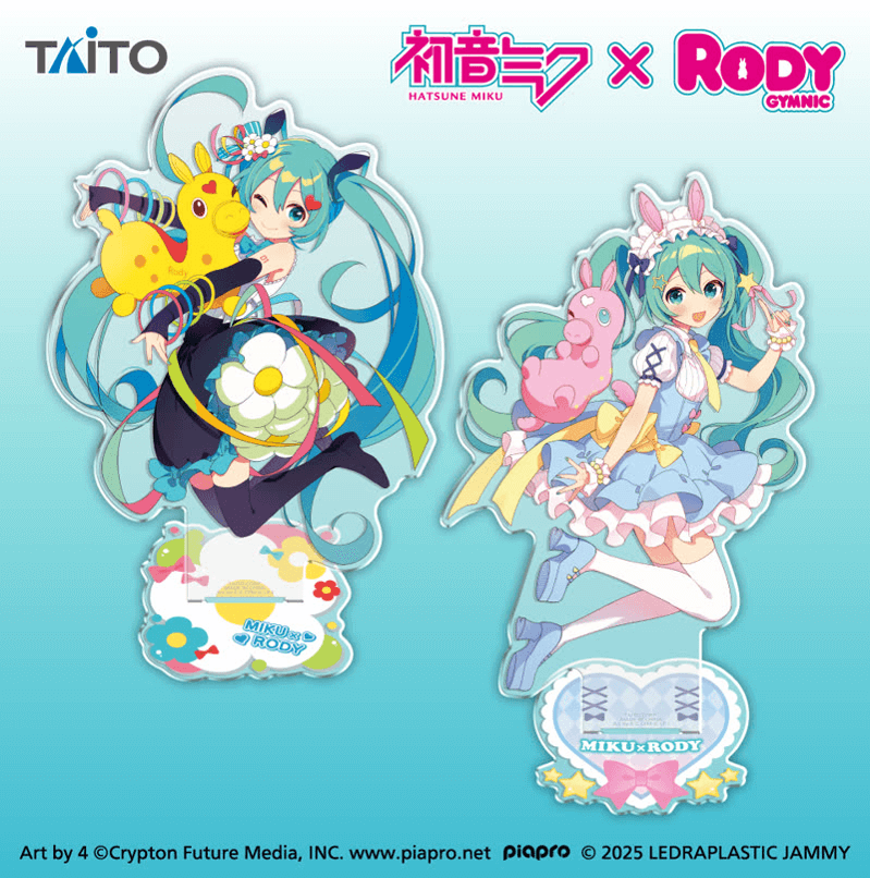 初音ミク×RODY 描き下ろしBIGアクリルスタンド ～39/サンキュー＆メルヘン～　2025年4月12日入荷予定プライズ