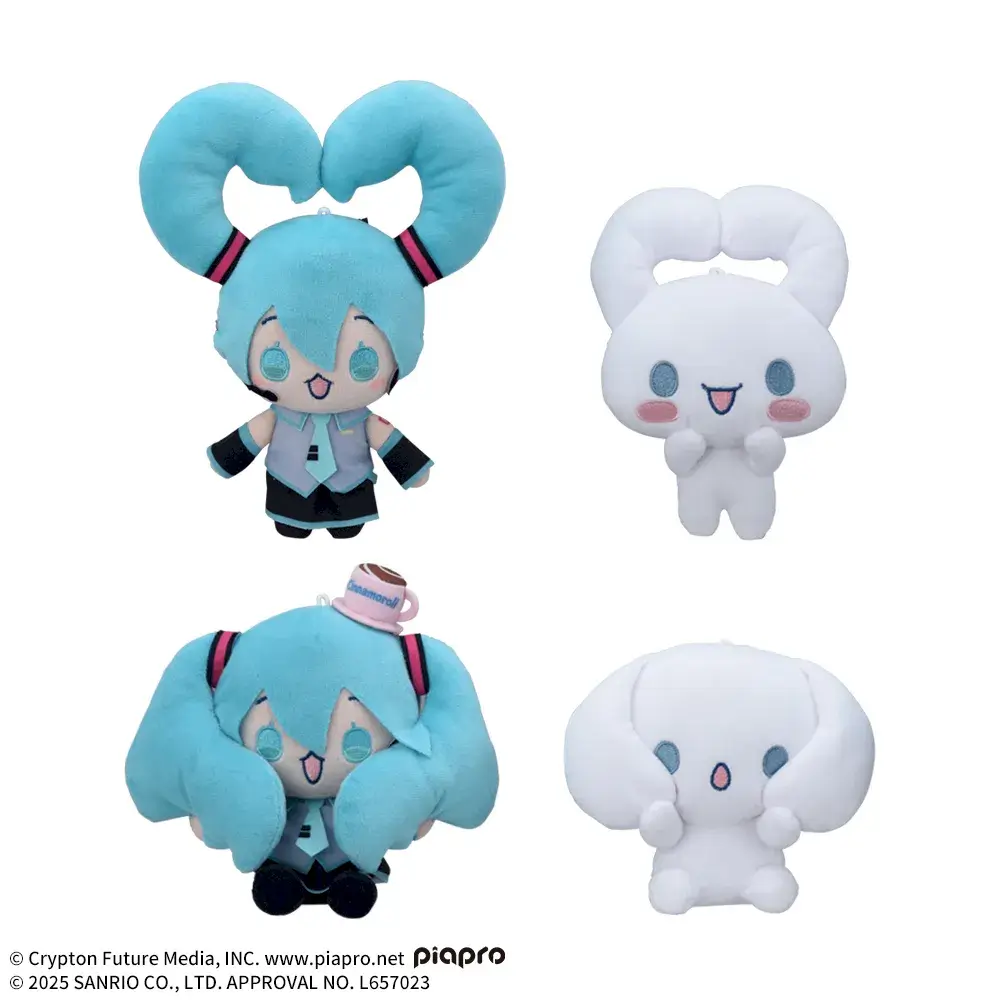 初音ミク×シナモロール ミニぬいぐるみ Vol.6　2025年4月24日入荷予定プライズ
