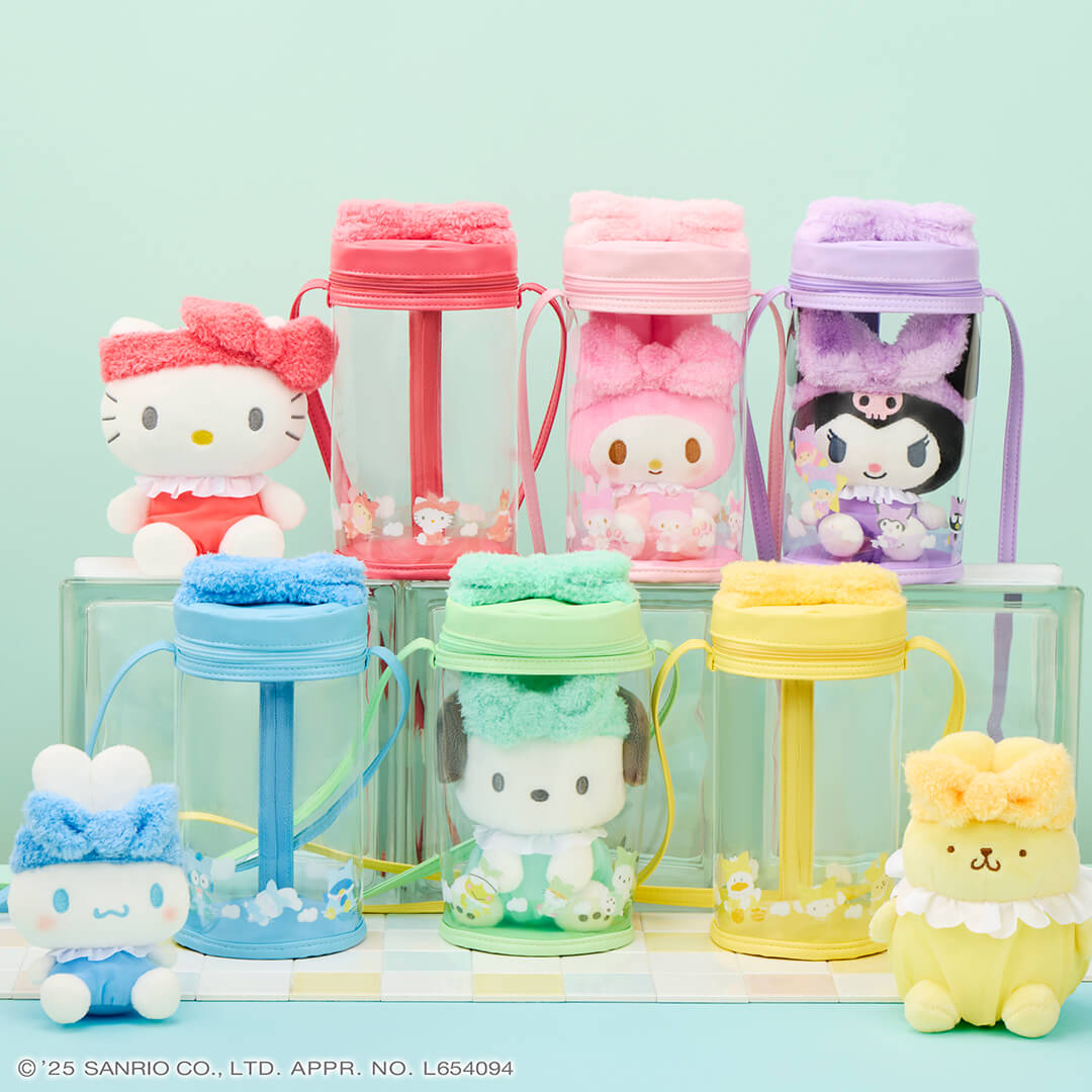 ナムコで推し色！～カラフルバスタイム～クリアポシェット-ナムコとサンリオのコラボキャンペーンプライズ