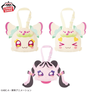 キミとアイドルプリキュア♪ ストラップ付き顔型ぬいぐるみポーチ6月17日入荷予定プライズ