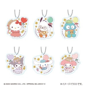 サンリオキャラクターズ さんさんぴくにっく！ミニアクリルキーホルダー2025年05月4週入荷予定プライズ