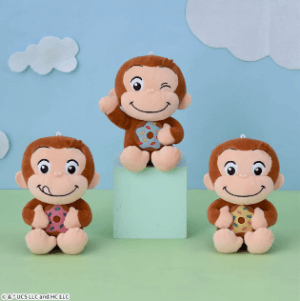 おさるのジョージぽってりぬいぐるみドーナツ 2025年7月25日入荷予定プライズ