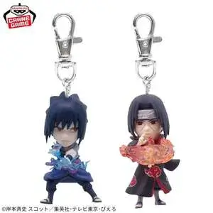 NARUTO-ナルト- 疾風伝 フィギュアキーホルダー～うちはサスケ・うちはイタチ～2025/7/10入荷予定プライズ