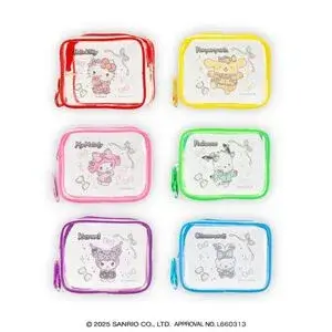 サンリオキャラクターズ スウィート♡カラフルジャージクリアポーチ2025年7月10日入荷予定プライズ
