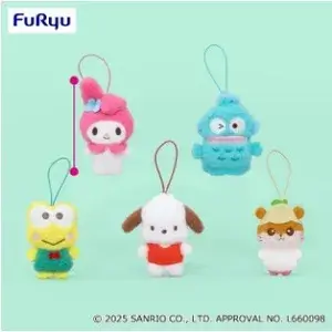 サンリオキャラクターズ ふわもこワッペンこれくしょんマスコット① 2025年07月3週入荷予定プライズ