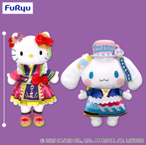 サンリオキャラクターズ ピューロランドコラボレーション ライブキャラBIGぬいぐるみ～ハローキティ・シナモロール～2025年08月2週入荷予定プライズ