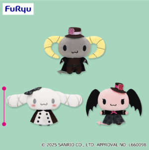 サンリオキャラクターズ ダークブラックぬいぐるみ①2025年08月4週入荷予定プライズ