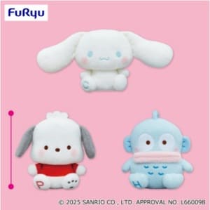 サンリオキャラクターズ ミルキーボア BIGぬいぐるみ～シナモロール・ポチャッコ・ハンギョドン～ 2025年08月2週入荷予定プライズ