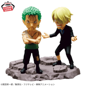 ワンピース ワールドコレクタブルフィギュア ログストーリーズ-ロロノア・ゾロ＆サンジ-｢なにも!!!なﾞかった・・・!!!!｣8月26日入荷予定プライズ
