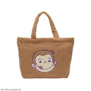 おさるのジョージプラチナムザッカ もこもこビッグトートバッグ　2025年10月10日入荷予定プライズ