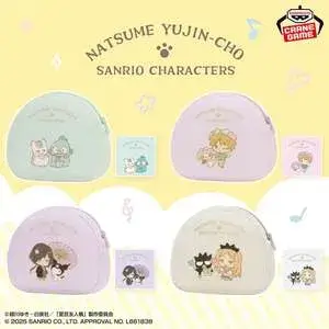 夏目友人帳×サンリオキャラクターズ ふわふわポーチvol.12025年10月9日入荷予定プライズ