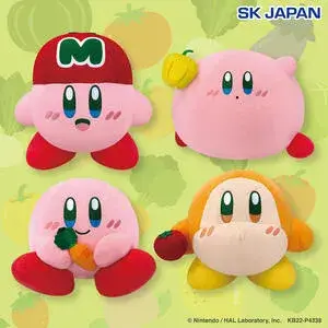 星のカービィ BIGぬいぐるみ 野菜を持ったりかぶったりした限定ぬいぐるみ 全4種 ナムコ限定