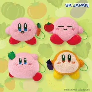 星のカービィ ぷちマスコット お野菜を持つカービィとワドルディ ストラップ付き全4種 ナムコ限定